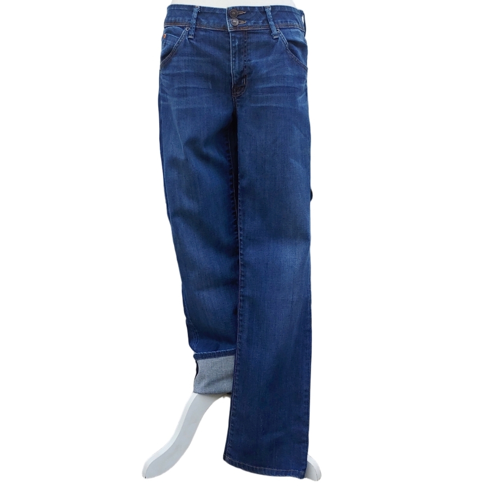 Hudson Flap Pocket Bootleg Blue Jeans Mid Wash Denim Women's size 30